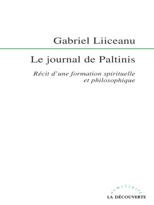 cover image of Le journal des Paltinis